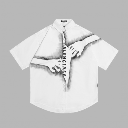 New Arrivals Balenciaga Short Sleeve Polo Shirts For Men in 191229