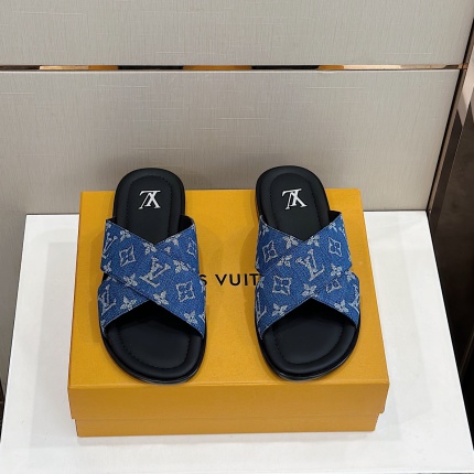 New Arrivals Louis Vuitton Slippers For Men in 191299
