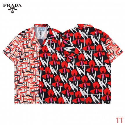 Prada Short Sleeve Shirts For Men in 191383