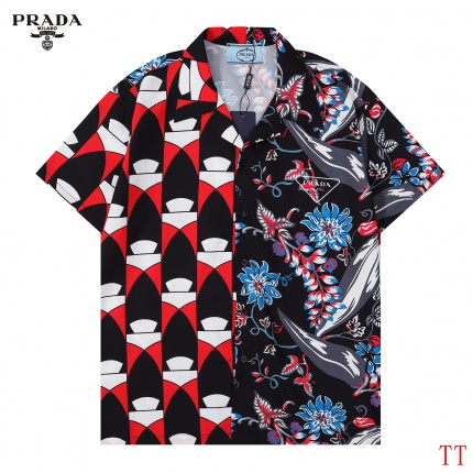 Prada Short Sleeve Shirts For Men in 191386