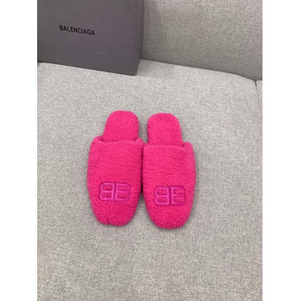New Arrivals Balenciaga Fur Slippers Size 36-45 in 191655