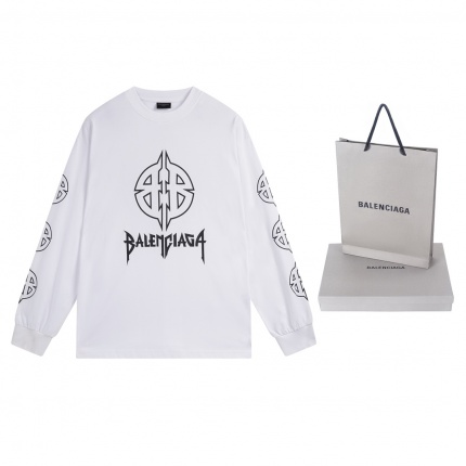 New Arrivals Balenciaga Long Sleeve T-Shirts For Men in 192212