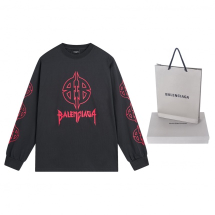 New Arrivals Balenciaga Long Sleeve T-Shirts For Men in 192213