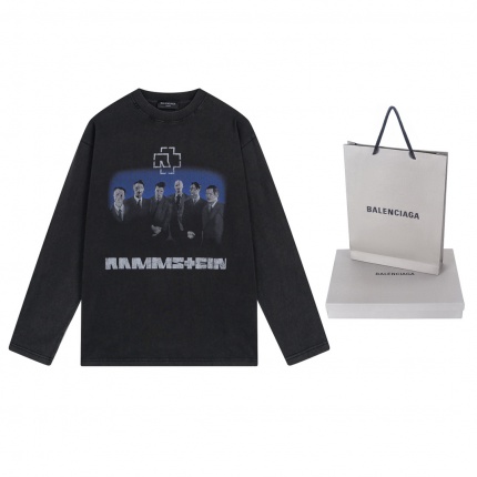 New Arrivals Balenciaga Long Sleeve T-Shirts For Men in 192214