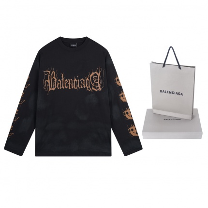 New Arrivals Balenciaga Long Sleeve T-Shirts For Men in 192215