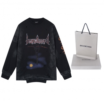New Arrivals Balenciaga Long Sleeve T-Shirts For Men in 192221
