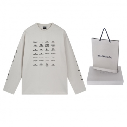 New Arrivals Balenciaga Long Sleeve T-Shirts For Men in 192228