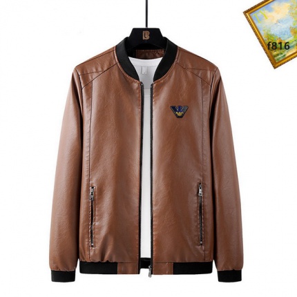 New Arrivals Armani Leather Jackets For Men in 193712