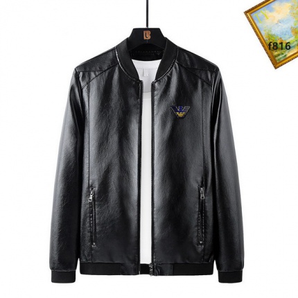 New Arrivals Armani Leather Jackets For Men in 193714