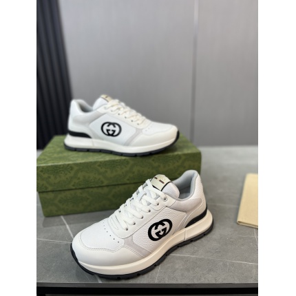 New Arrivals High quality Gucci Leather Sneakers For Men in 193787