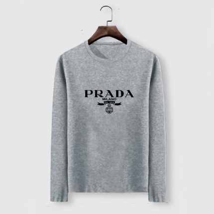 New Arrivals Prada Long Sleeve T-shirts For Men in 193994