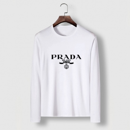 New Arrivals Prada Long Sleeve T-shirts For Men in 193995