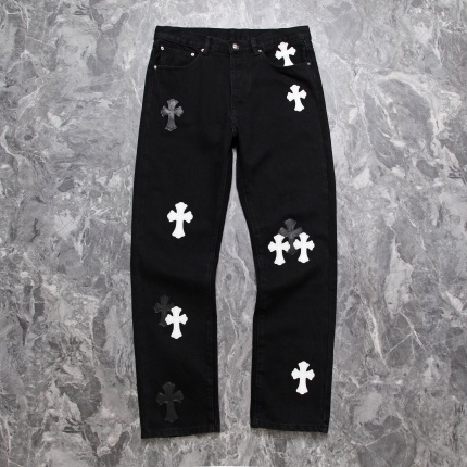 New Arrivals Chrome Hearts Jeans in high quality in 195090