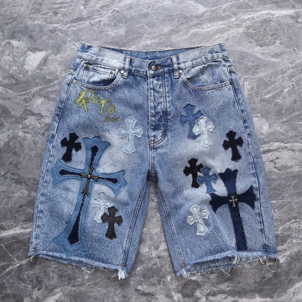 New Arrivals Chrome Hearts Short Jeans in high quality in 195095