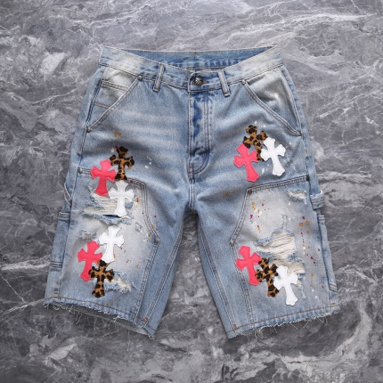 New Arrivals Chrome Hearts Short Jeans in high quality in 195097