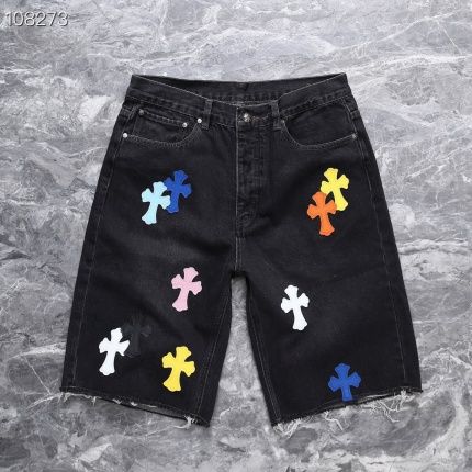 New Arrivals Chrome Hearts Short Jeans in high quality in 195098
