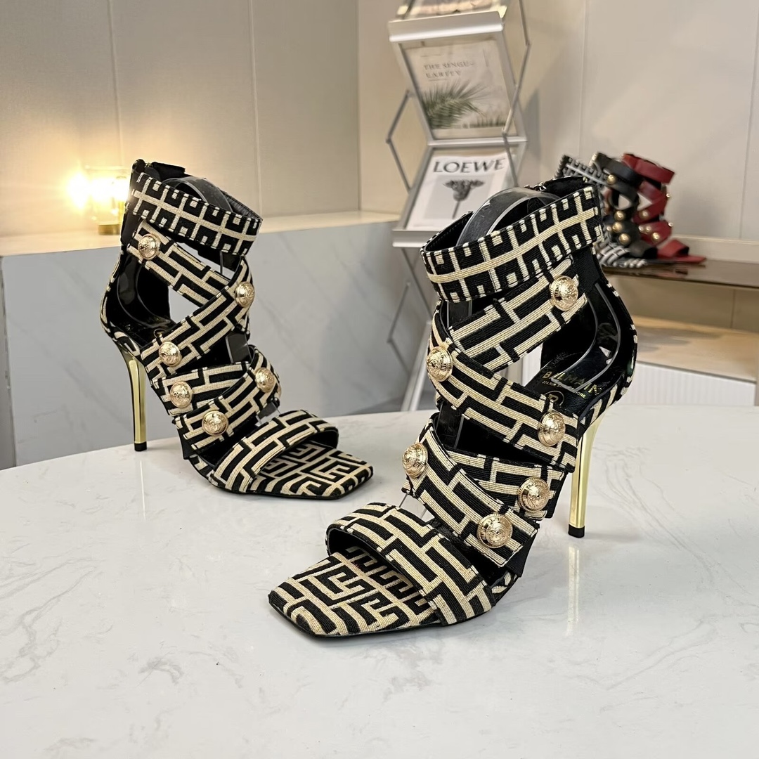 Cheap New Arrivals Balmain Heels For Women in 196124, $70 USD- [IB196124] - Replica Balmain Shoes for Women