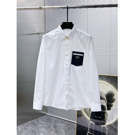 New Arrivals Prada Long Sleeve Shirts For Men in 197187