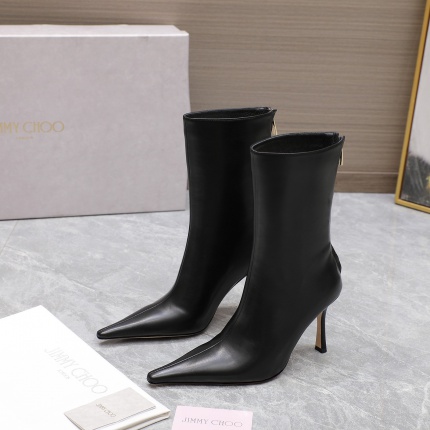 New Arrivals Jimmy Choo Leather Long Boots For Women in 199034