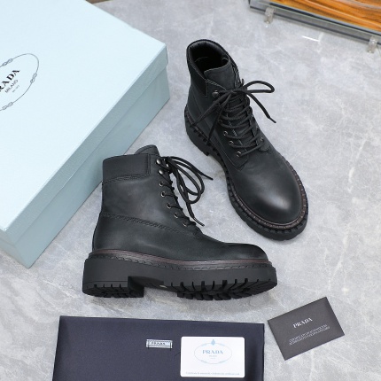 New Arrivals Prada Leather Boots For Women in 199045