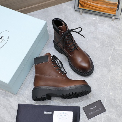 New Arrivals Prada Leather Boots For Women in 199046