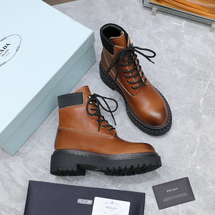 New Arrivals Prada Leather Boots For Women in 199047