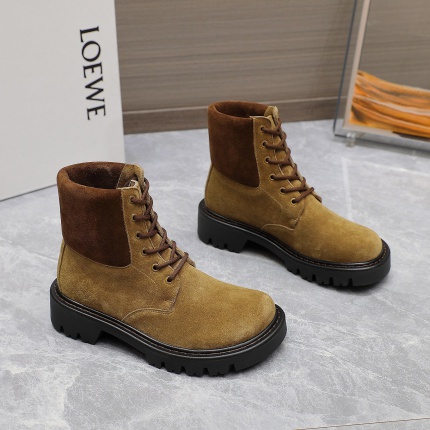 New Arrivals Loewe Leather Boots For Women in 199052