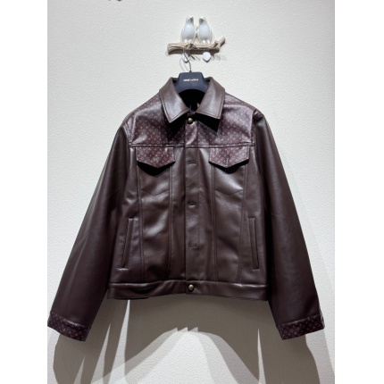 New Arrivals Louis Vuitton Leather Jackets For Men in 199206