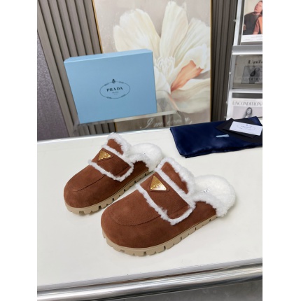 New Arrivals Prada Fur Loafers For Women in 199829