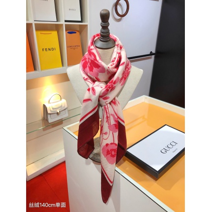 New Arrivals Gucci LightWeight Silk Scarf in 200073