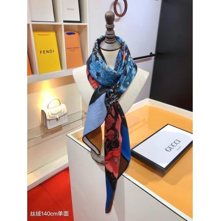 New Arrivals Gucci LightWeight Silk Scarf in 200076