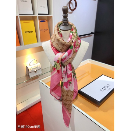 New Arrivals Gucci LightWeight Silk Scarf in 200080