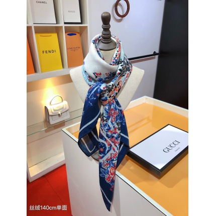 New Arrivals Gucci LightWeight Silk Scarf in 200086