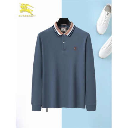 Burberry Long-Sleeved Polo T-Shirts for Men in 200603