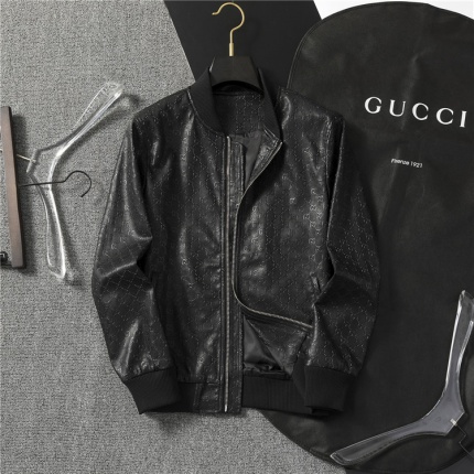 New Arrivals Gucci Leather Jackets For Men in 200777
