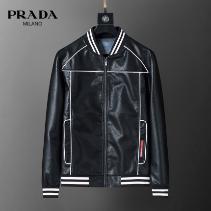 New Arrivals Prada Leather Jackets For Men in 200779
