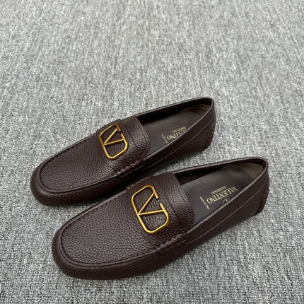 New Arrivals Valentino Real leather Loafers For Men  in 202444