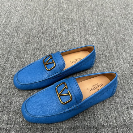 New Arrivals Valentino Real leather Loafers For Men  in 202447