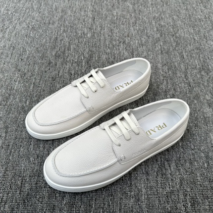 New Arrivals Prada Real leather Shoes For Men  in 202457