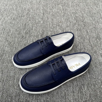 New Arrivals Prada Real leather Shoes For Men  in 202458