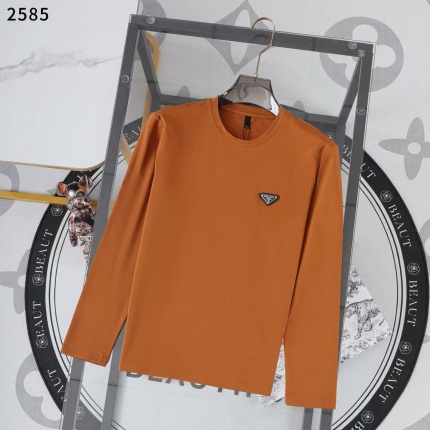 New Arrivals Prada Long Sleeve T-shirts For Men in 205475