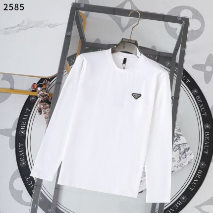New Arrivals Prada Long Sleeve T-shirts For Men in 205476