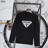 New Arrivals Prada Long Sleeve T-shirts For Men in 205480