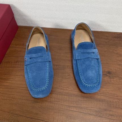 New Arrivals Ferragamo Leather Shoes For Men in 205645