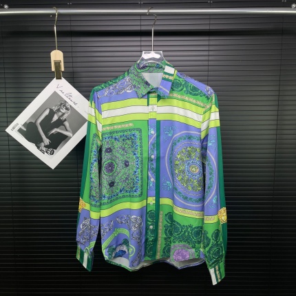 Versace Long-Sleeved Polo Shirts for Men in 205795