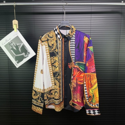 Versace Long-Sleeved Polo Shirts for Men in 205800