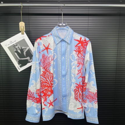 Versace Long-Sleeved Polo Shirts for Men in 205802