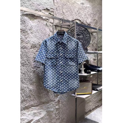 Louis Vuitton Short-Sleeved Shirts for Men in 205926