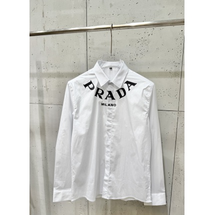 New Arrivals Prada Long Sleeve Shirts For Men in 206282