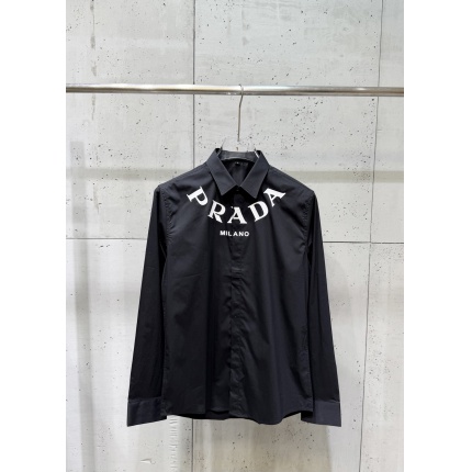 New Arrivals Prada Long Sleeve Shirts For Men in 206283